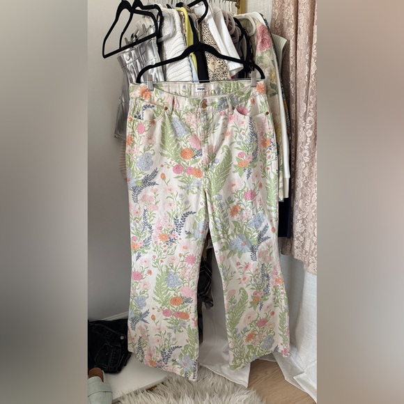 Rare Wrangler Wanderer 626 Vintage Wildflower High Rise Flares Jeans - Picture 4 of 4